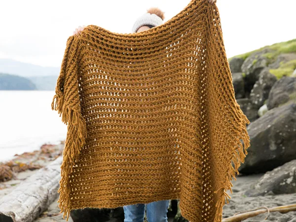 crochet Finger Crochet Throw Blanket free pattern