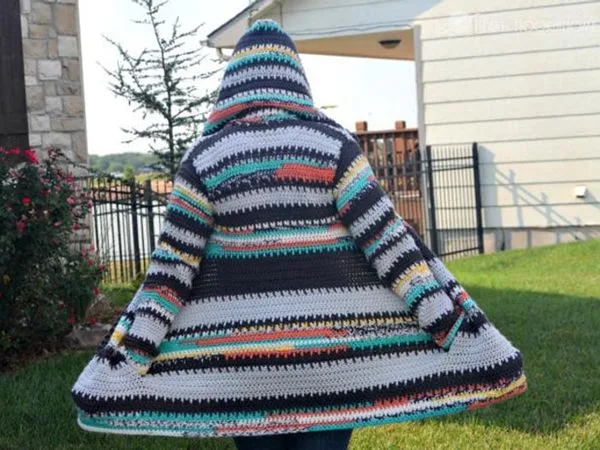 crochet Painted Canyon Cardigan Easy Pattern