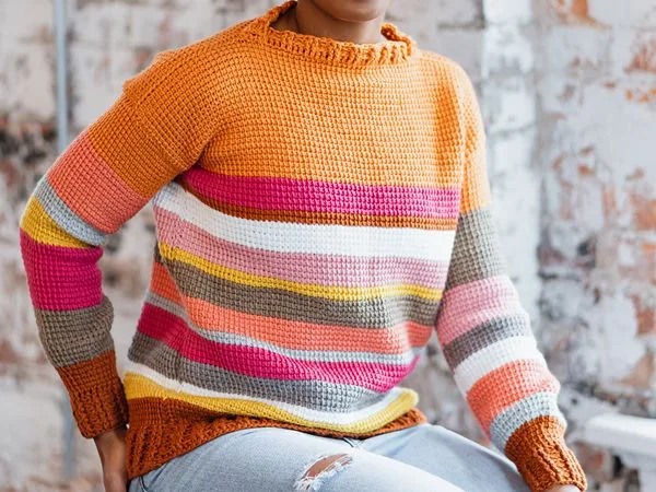 crochet Sedona Sweater free pattern