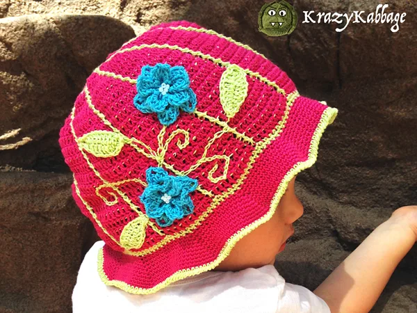 Floral Summer Sun Hat