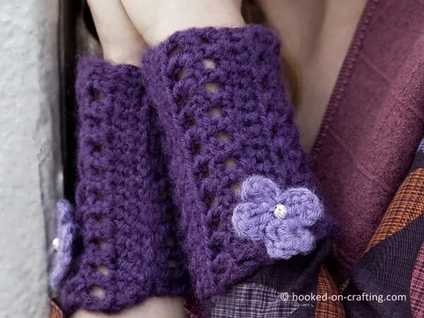 Sparkle Flower Wristlets