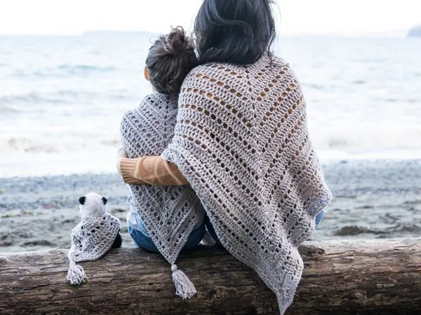 crochet Triangle Shawl free pattern