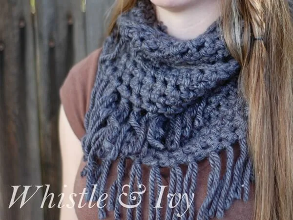 Simple Chunky Fringe Scarf
