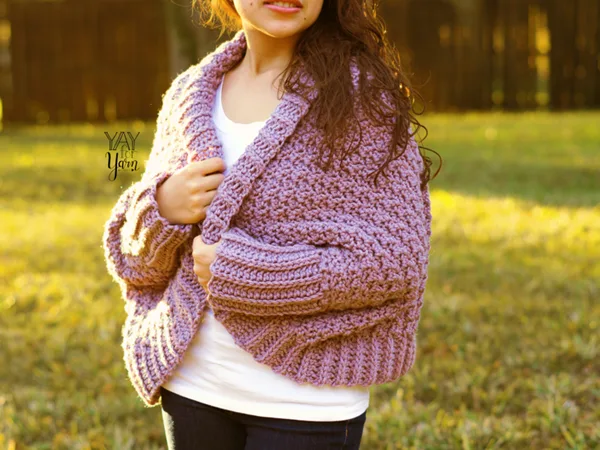 crochet Cuddle Cardigan free pattern