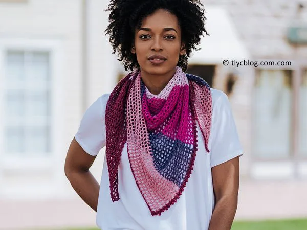 crochet Carillon Shawl free pattern