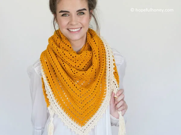 Honey Bird Triangle Scarf