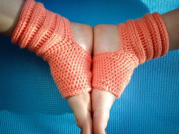 Rolled Yoga Socks
