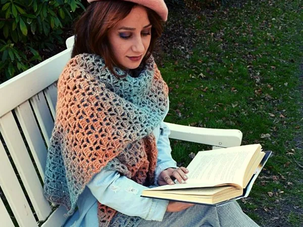 crochet Chilli Night Wrap free pattern