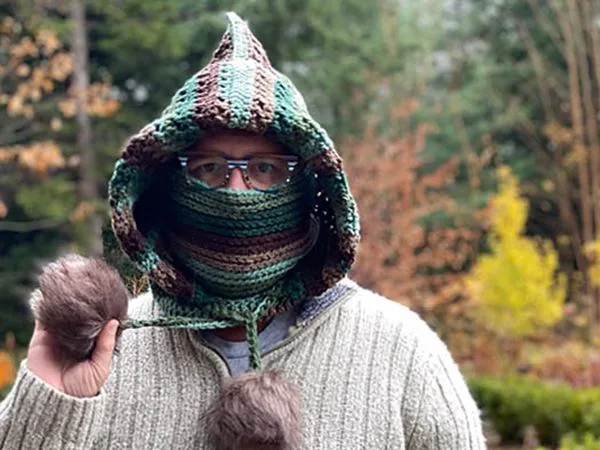 crochet Toodie Turtleneck Hoodie free pattern