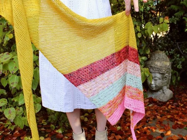 crochet Six Wives Shawl easy pattern