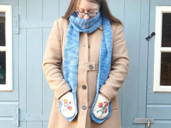 crochet Country Style Scarf easy pattern