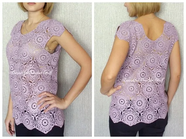 Crochet Blouse Free Pattern
