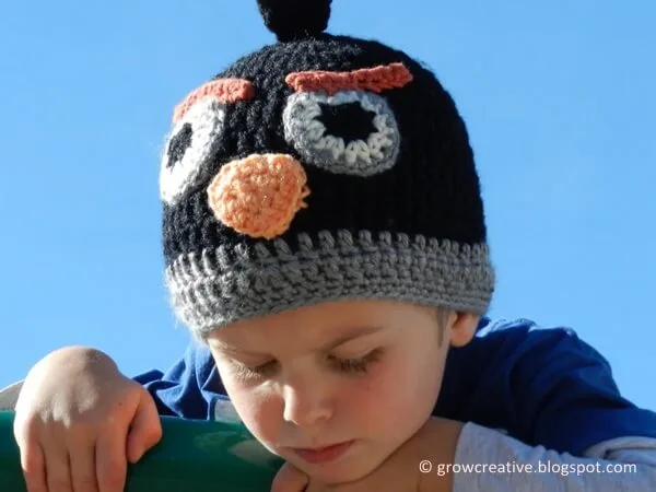 Black Angry Birds Hat