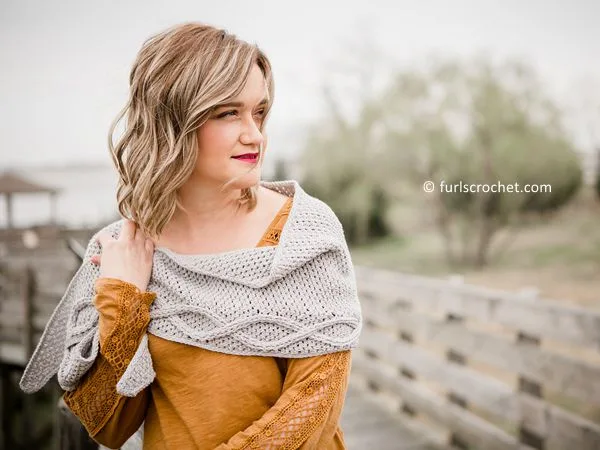 crochet Infinity Spring Shawl free pattern