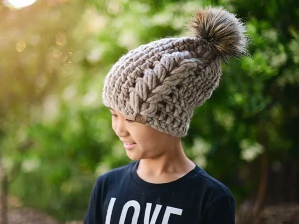 crochet Barley Beanie easy pattern