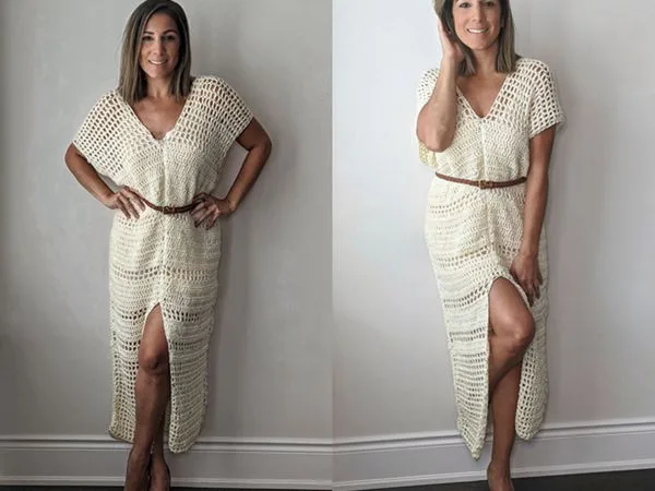 crochet The Everyday Maxi Dress free pattern