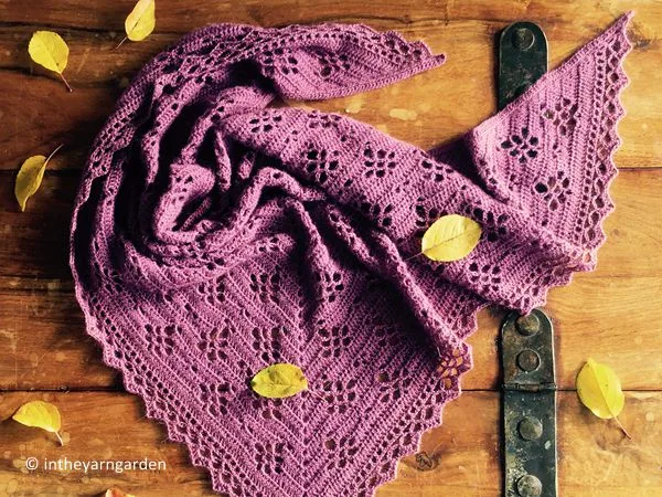 Mulberry Wine Shawl