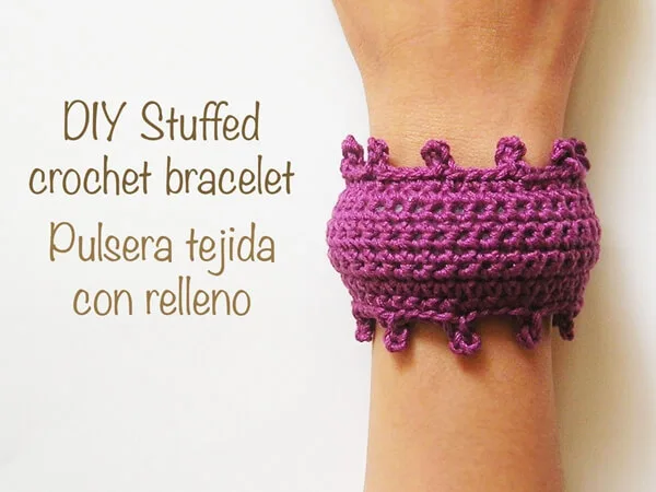 Stuffed Crochet Bracelet
