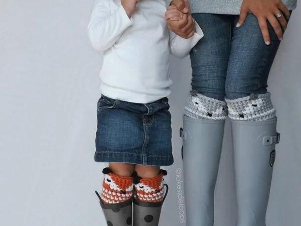 crochet Asher Fox Leg Warmer easy pattern