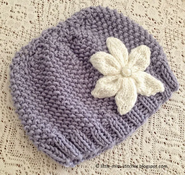 texture knit toddler hat pattern