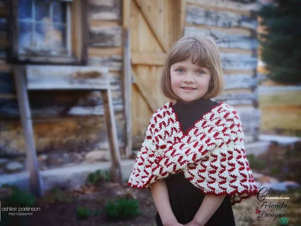crochet Ribbon Candy Infinity Cowl easy pattern