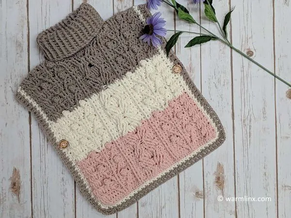 Hugs and Kisses Toddler Poncho