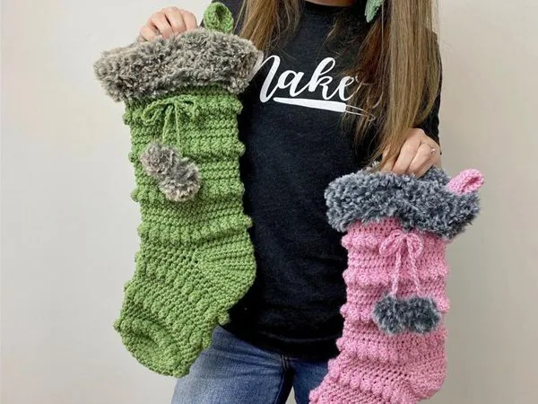 Easy Crochet Christmas Stocking