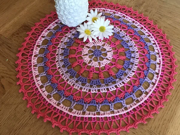 Happy Mandala Doily
