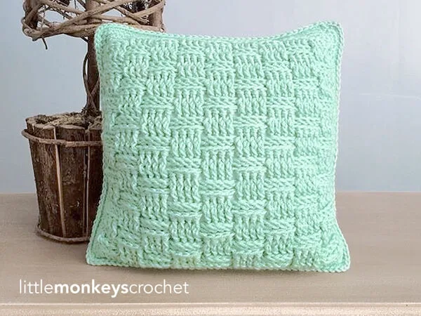 Basketweave Throw Pillow