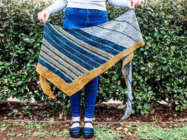 crochet Dippe Wrap easy pattern