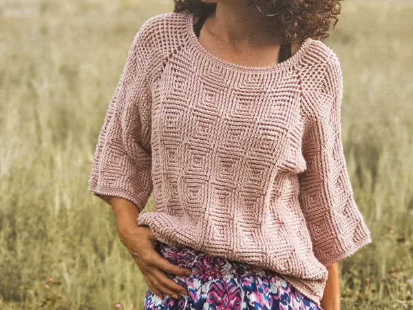 crochet Shining Pearl Sweater free pattern