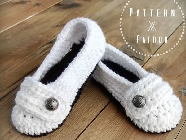 crochet The Ballerinas Slippers free pattern