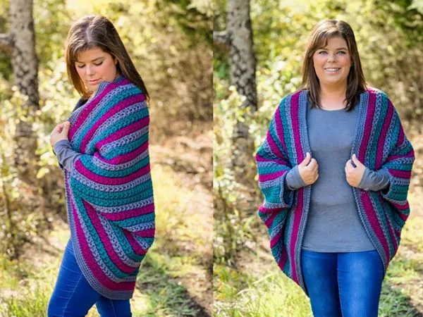 crochet STAR DUST SHRUG free pattern