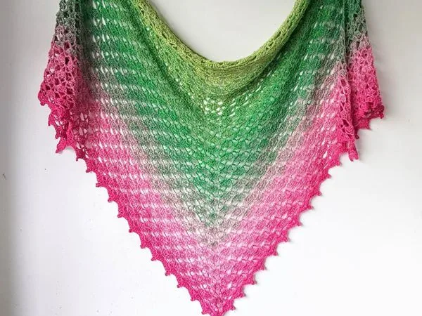 crochet Fragrant Shawl free pattern