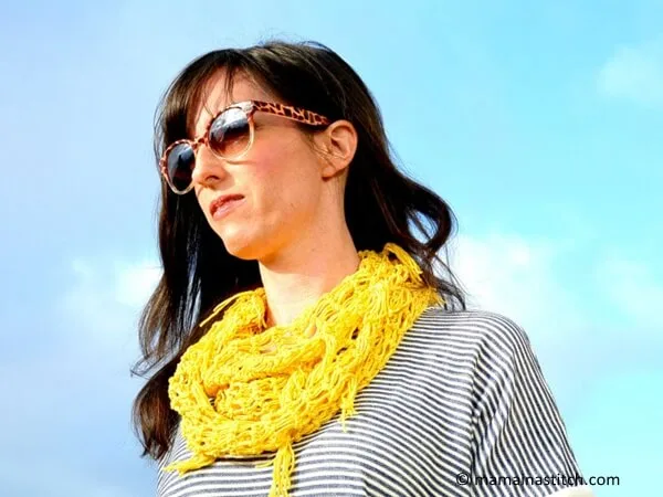 Easy Crochet Spring Scarf