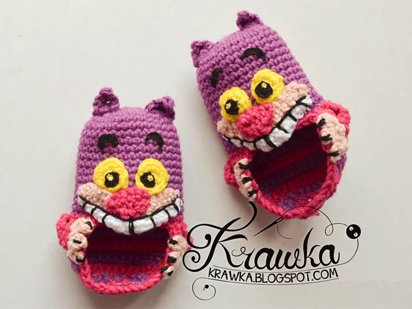 Cheshire Cat - Baby Booties Pattern