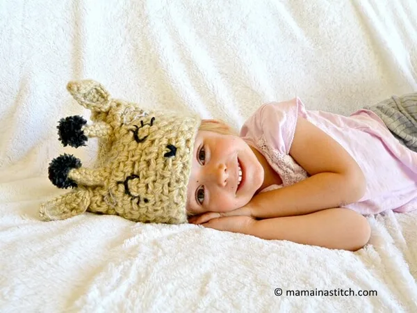 Crochet Giraffe Hat