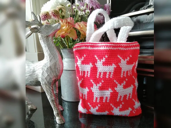 Reindeer Mini Tote Bag